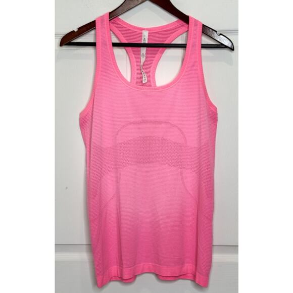 Lululemon Swiftly Tech Racerback Tank Top Shirt Sz 10 Figue Hot Pink Raspberry - Picture 3 of 10